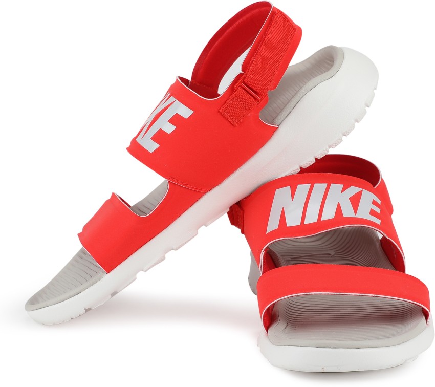 red nike tanjun sandals