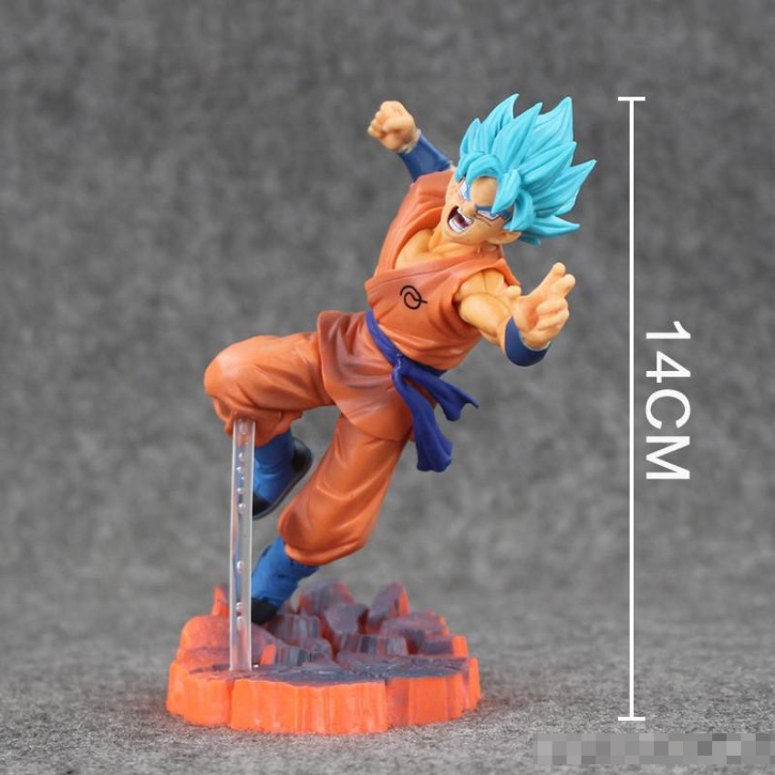 Anime Dragon Ball Z Super Saiyan blue Goku VS Golden Frieza PVC