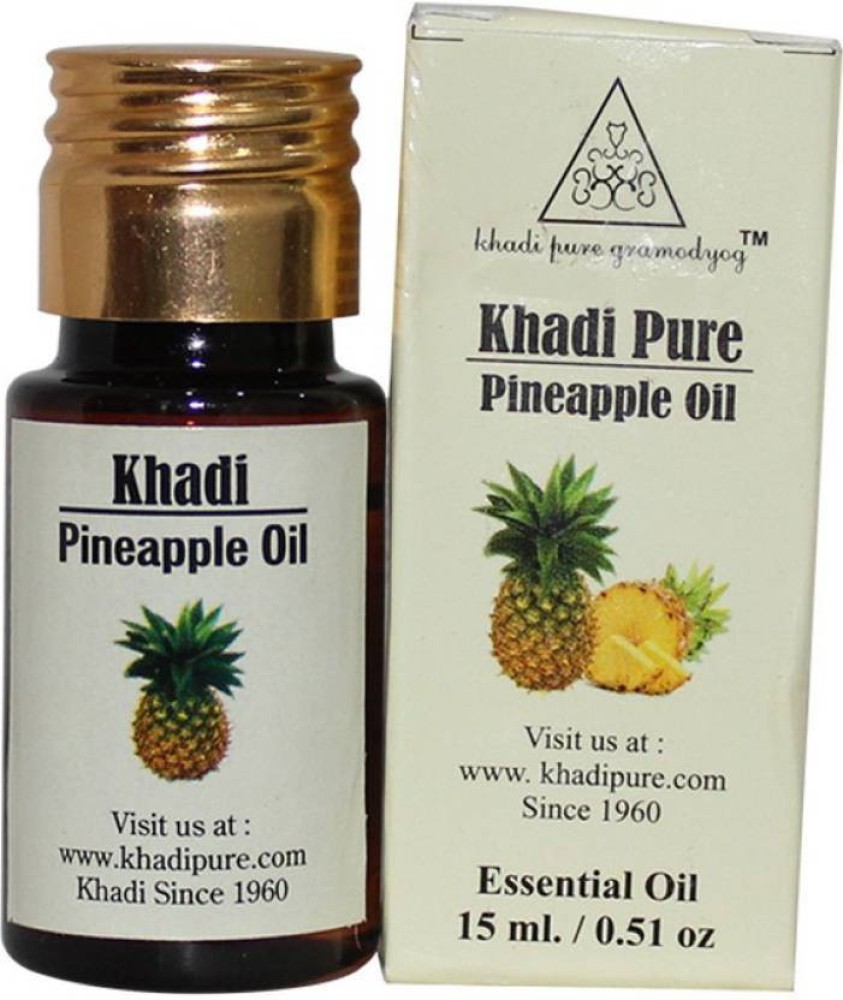 Khadi Pure Herbal Pineapple Essential Oil Pack Of 2 Pcs-15ml Each - Price  in India, Buy Khadi Pure Herbal Pineapple Essential Oil Pack Of 2 Pcs-15ml  Each Online In India, Reviews, Ratings