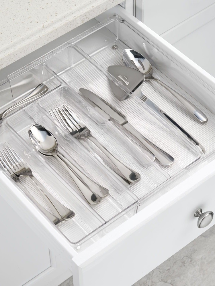 Interdesign Clear Linus Cutlery Tray