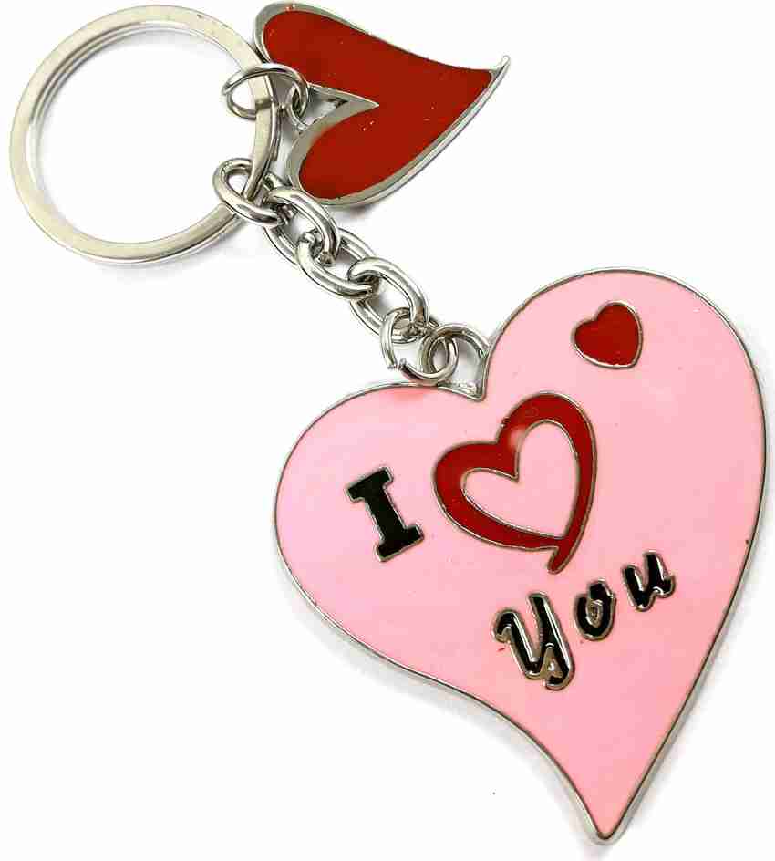 I love you key and heart keychain sale
