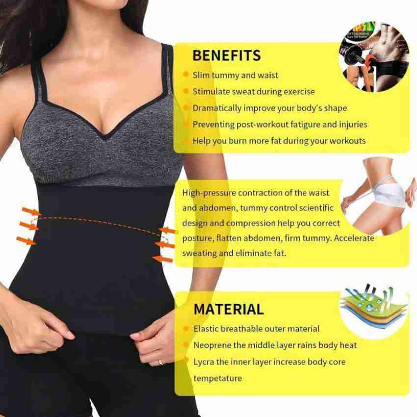 future fitness life 100 % Genuine Soft Slim Sweat Belt for Men