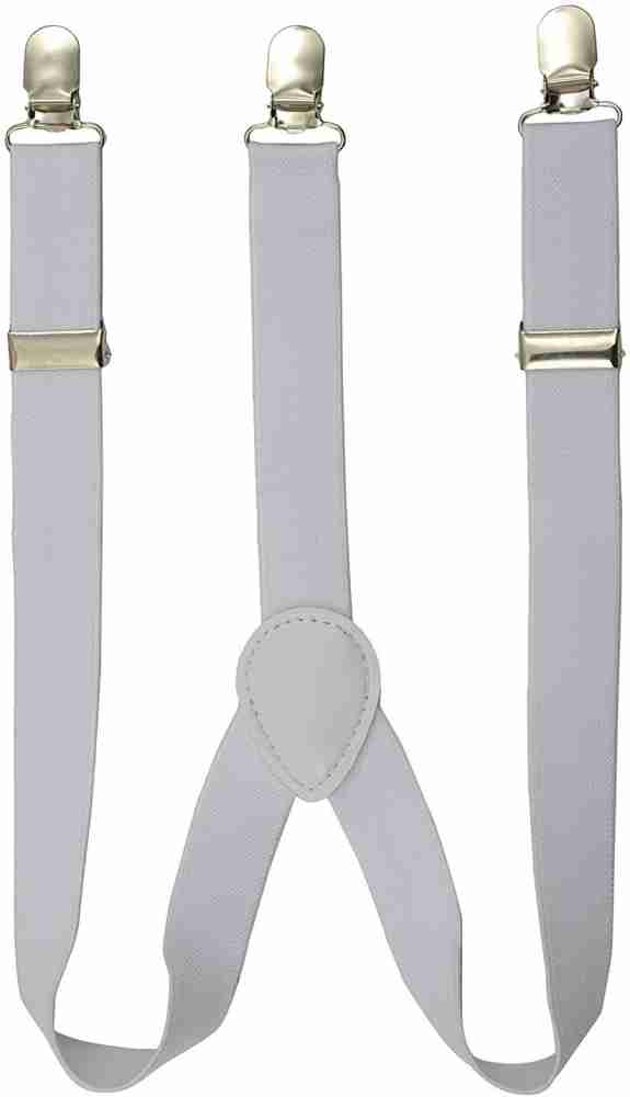 Buy PinKit Men's Solid Suspender Belt -Navy Blue at
