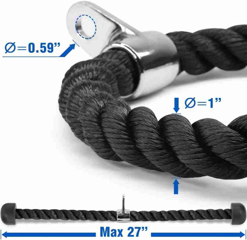 Fitness Guru Heavy Duty Tricep Rope Attachment Pull Down/Extension Push-up  Bar - Buy Fitness Guru Heavy Duty Tricep Rope Attachment Pull Down/Extension  Push-up Bar Online at Best Prices in India - Sports