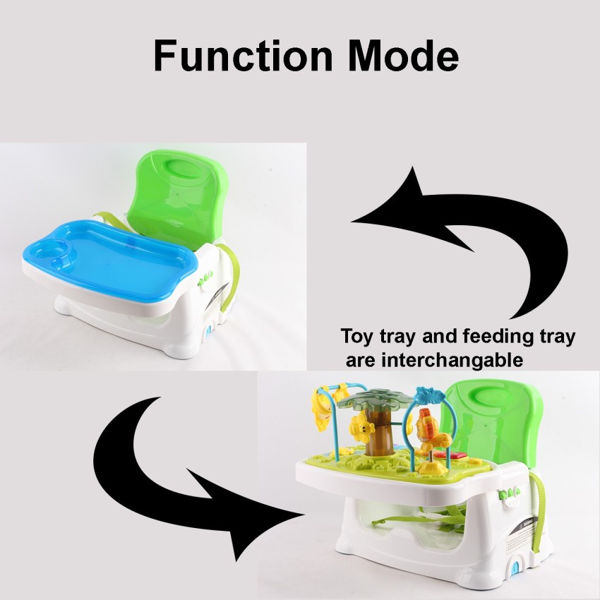 Baby feeding outlet seat with tray