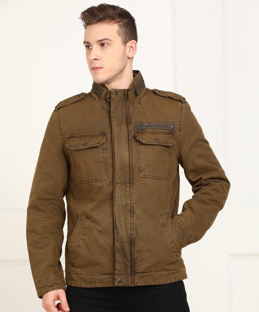 LEVI S Full Sleeve Solid Men Jacket Buy Brown LEVI S Full Sleeve Solid Men Jacket Online at Best Prices in India Flipkart