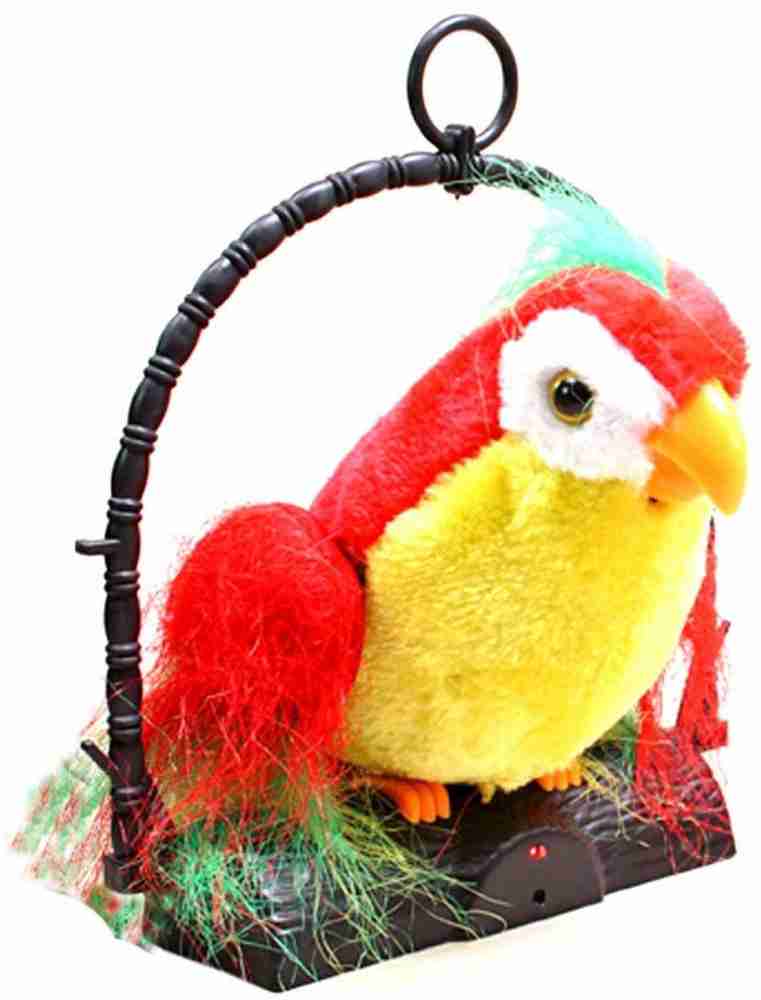 Battery operated talking parrot hotsell