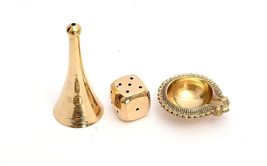 Skywalk Hand Made Brass Puja Thali Set (410 Gram Weight, 10 inch Diameter) Brass  Price in India - Buy Skywalk Hand Made Brass Puja Thali Set (410 Gram  Weight, 10 inch Diameter)