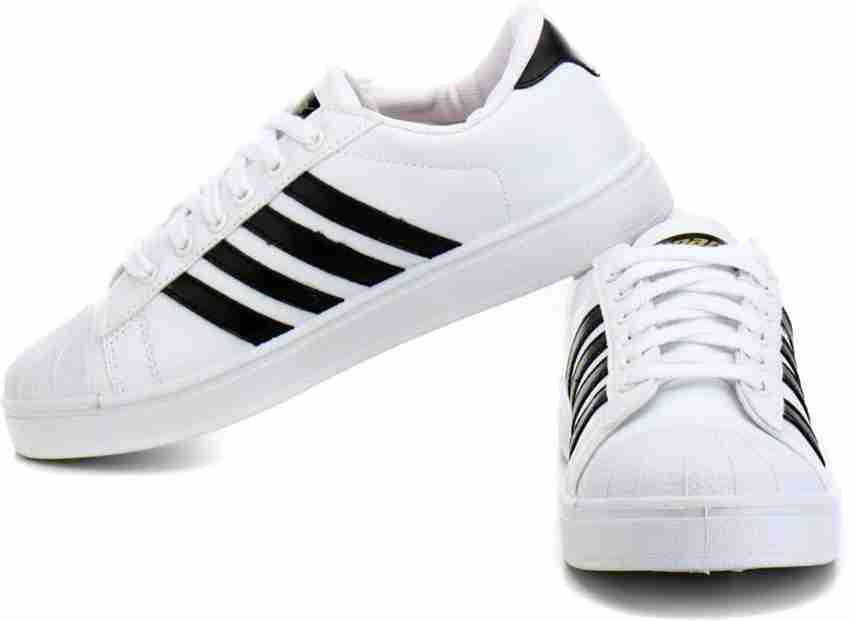 Sparx white canvas sneakers top