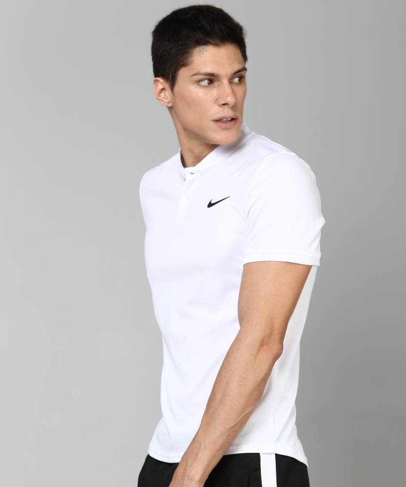 Nike white collar t shirt deals