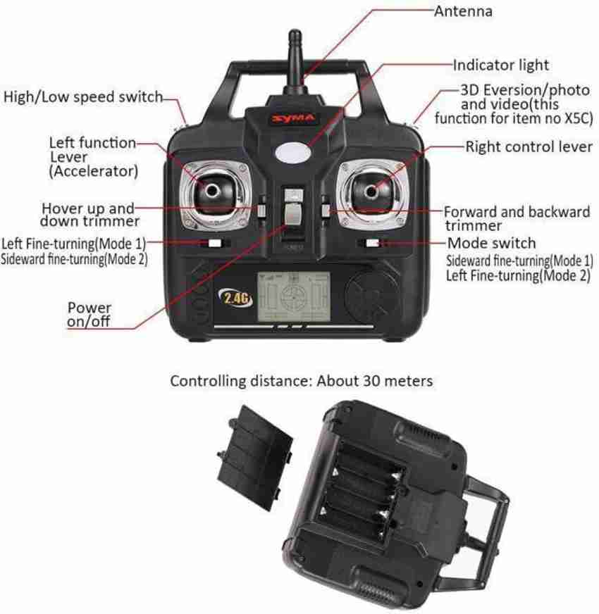 Bestie Toys Remote Controller for Quadcopter for Syma X5 X5c X5SC
