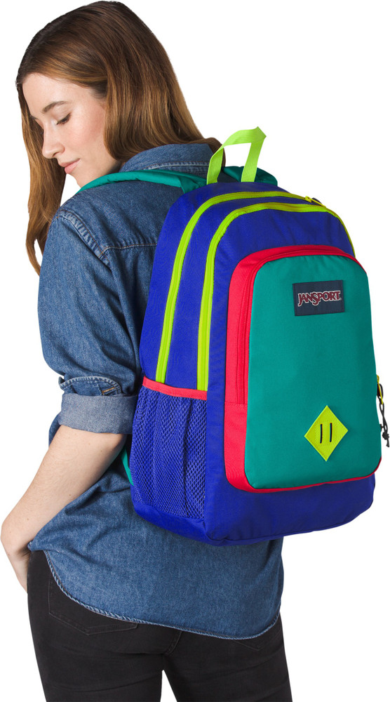 JanSport Super Sneak 22 L Laptop Backpack Regal Blue Neon Yellow