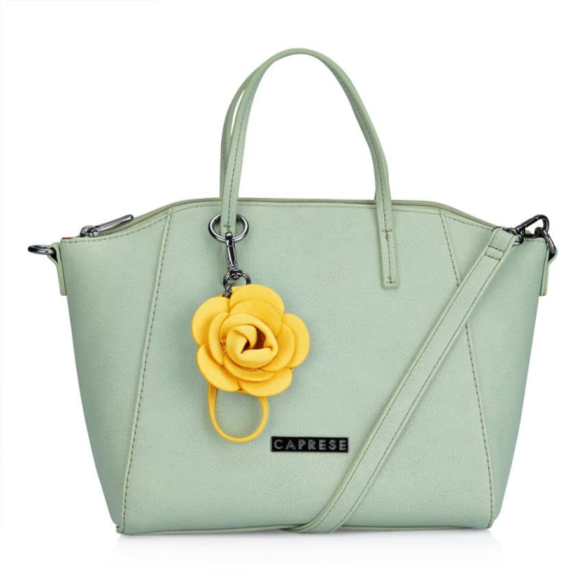 Caprese green sale solid handheld bag