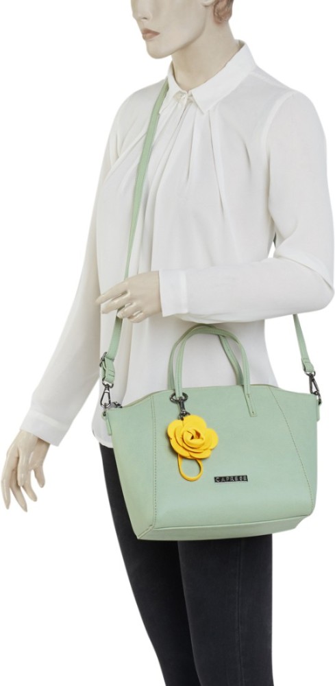 Buy Caprese Women Green Satchel Pista Online Best Price in India