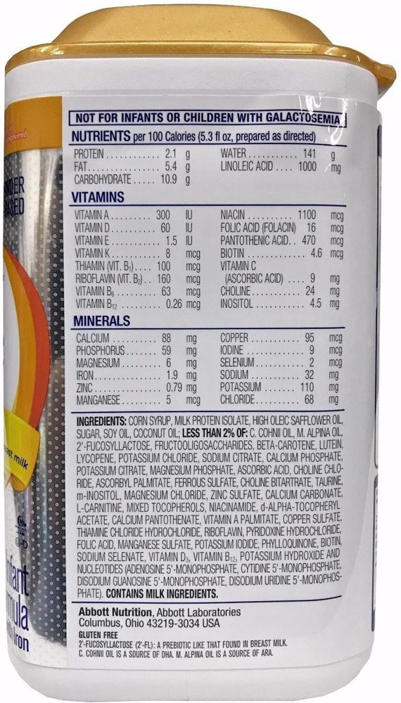 SIMILAC Pro Sensitive Infant Formula HMO Non GMO 964G 34oz