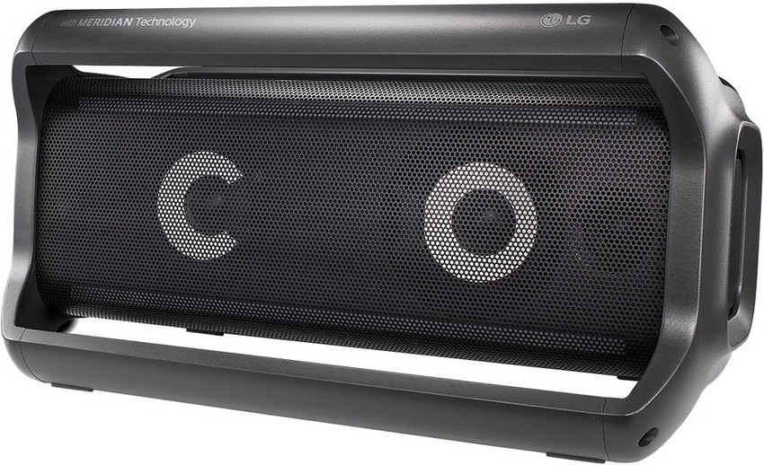 Lg portable speaker with meridian technology top