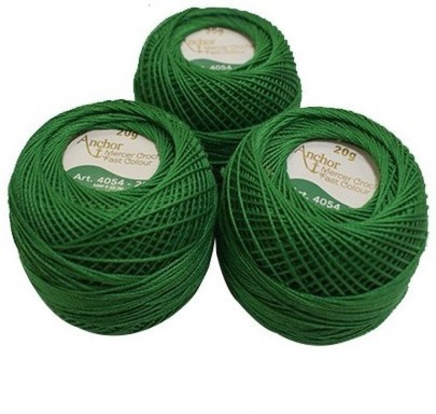 Cotton Crochet Thread Bundle - Red, White and Green