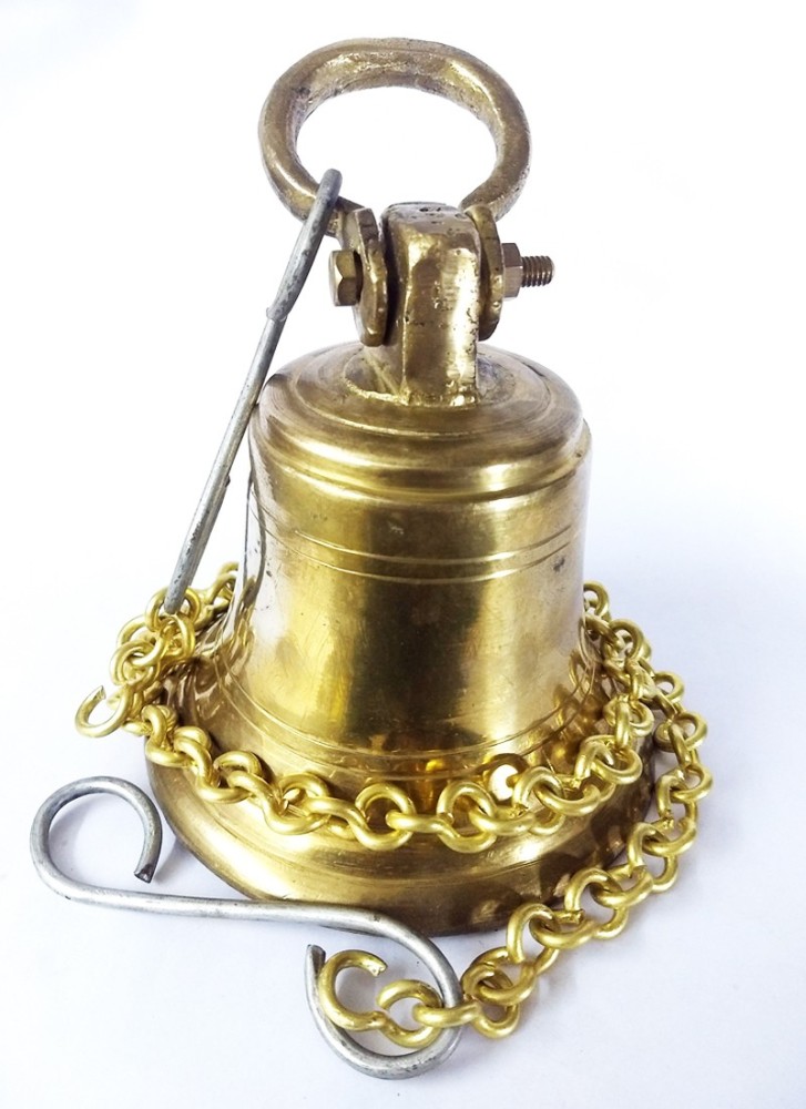  MIRAMAYEE Brass Wall Hanging Bells for Home Mandir