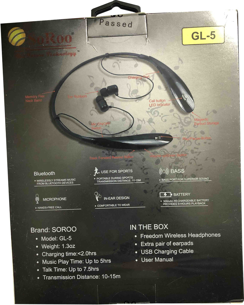Soroo discount bluetooth earphones