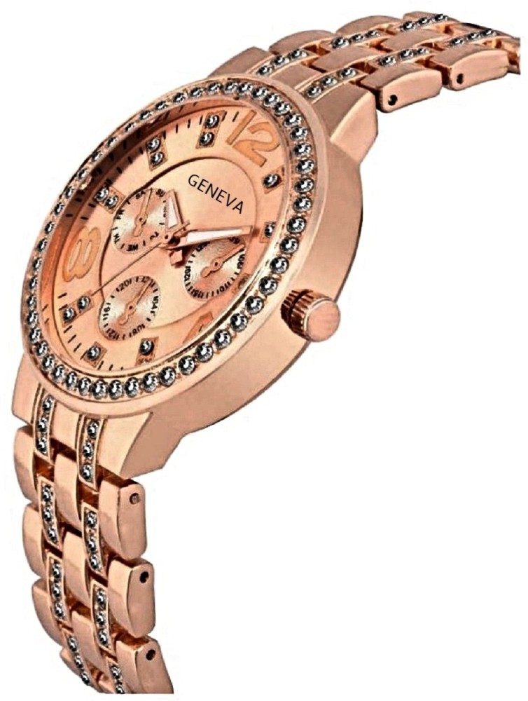 Geneva Rose Gold Girl s Watch Analog Watch For Women Buy Geneva Rose Gold Girl s Watch Analog Watch For Women Rose Gold Women s Watch Online at Best Prices in India Flipkart