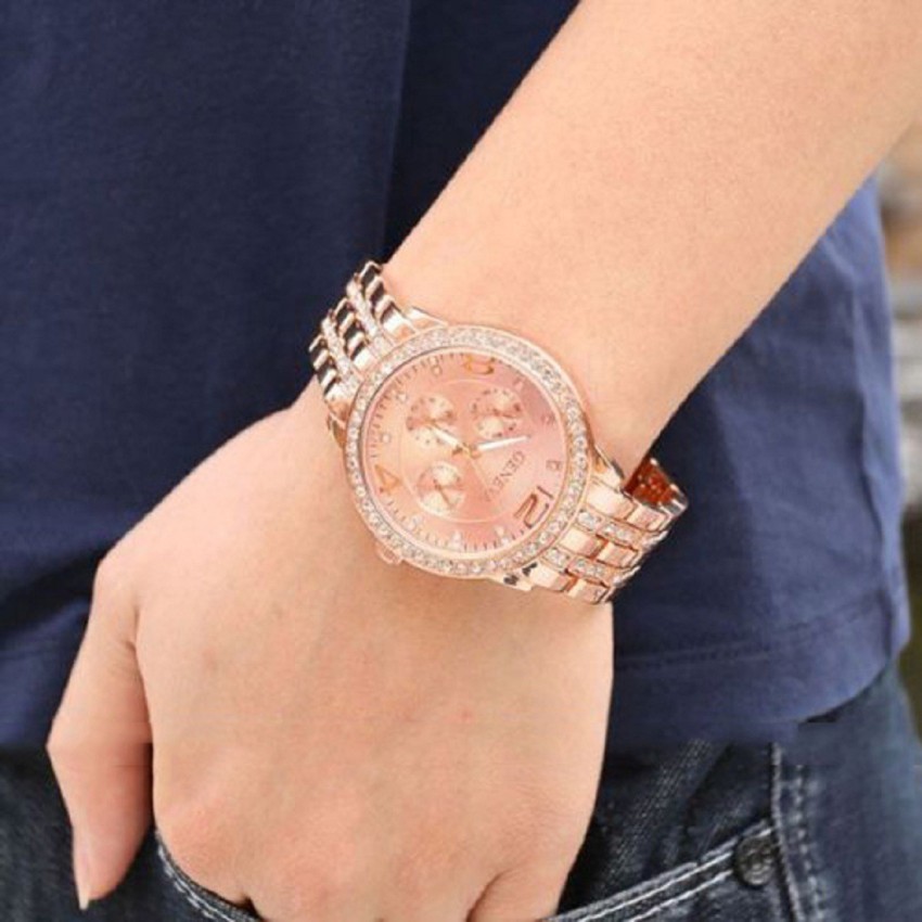 Geneva women's watches rose gold new arrivals