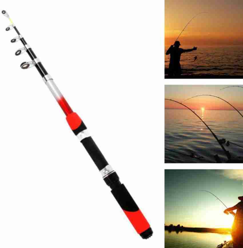 BuyChoice Telescopic Fishing Rod Portable Pole Travel Sea Spinning