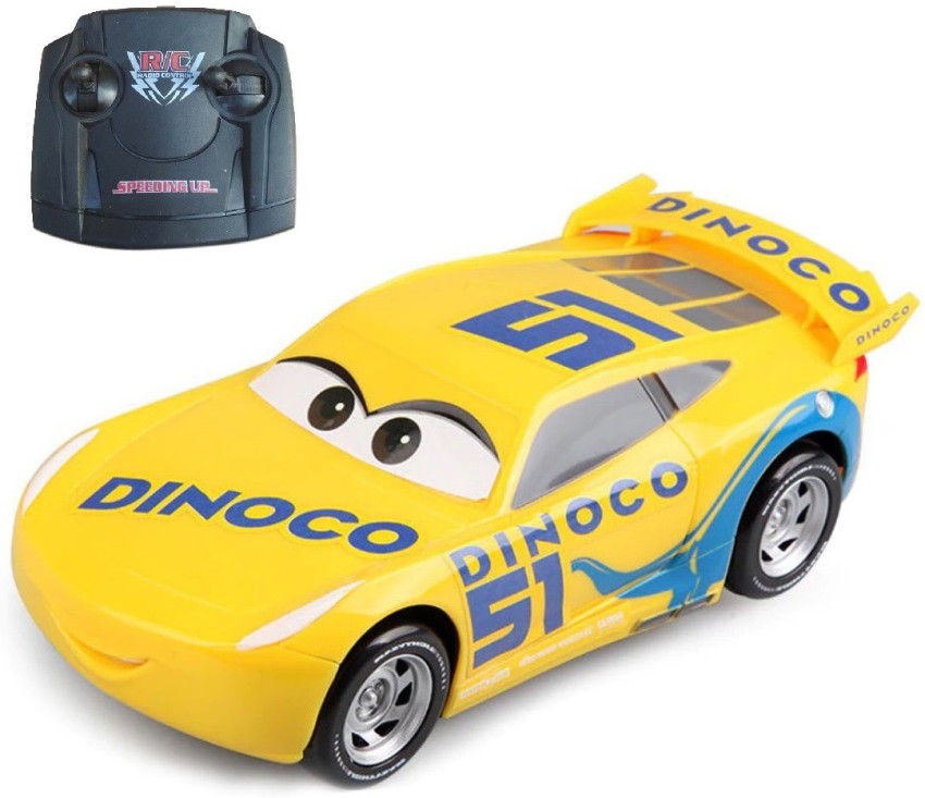 Yellow cheap dinoco car