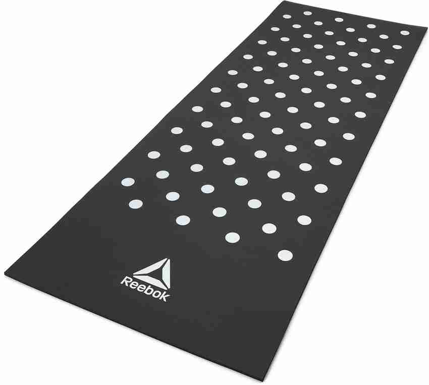 REEBOK TRAINING MAT SPOTS 7MM BLACK Black 7 mm Exercise Gym