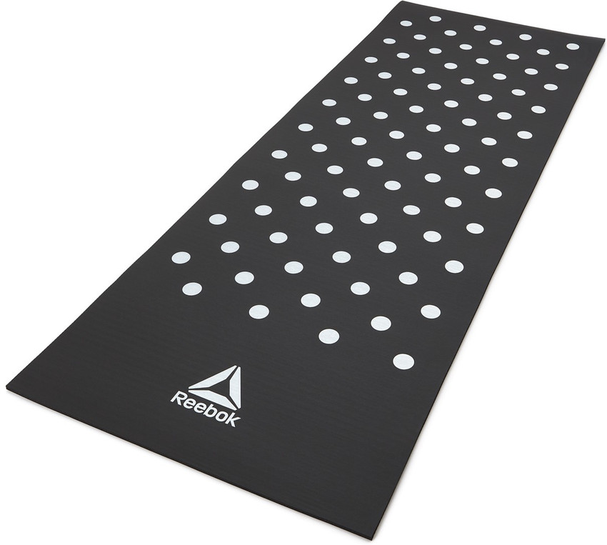REEBOK TRAINING MAT SPOTS 7MM BLACK Black 7 mm Exercise Gym