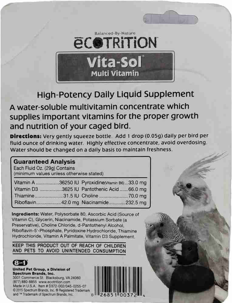 Liquid hotsell bird vitamins