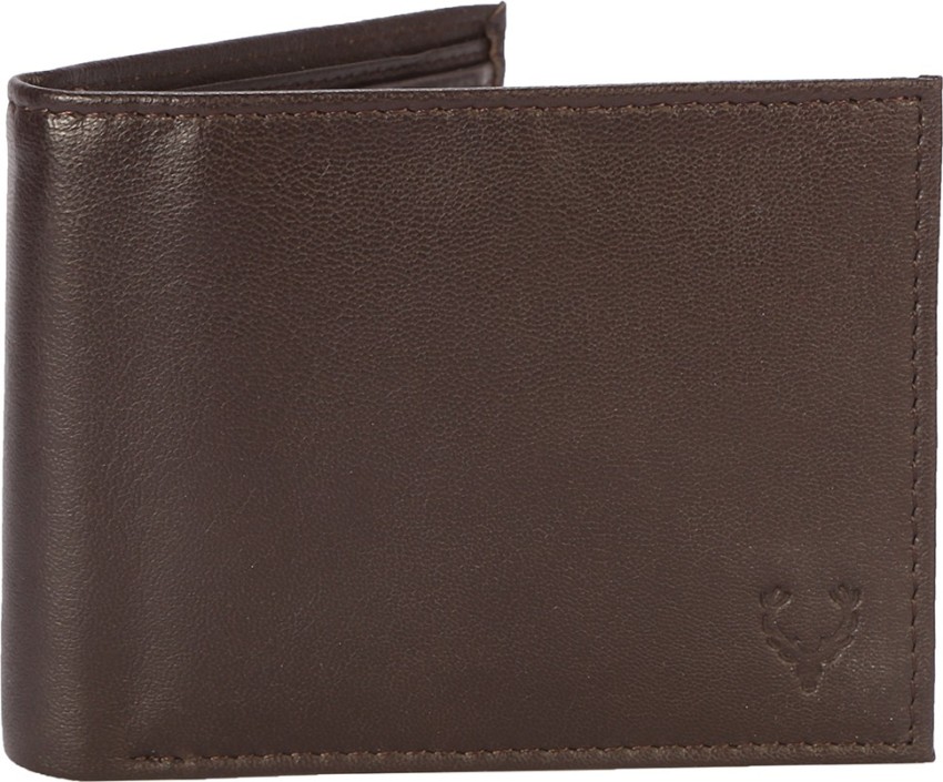 Allen Solly Men Casual Brown Genuine Leather Wallet Brown Price