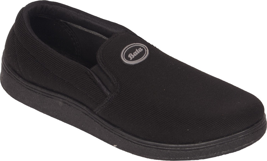 Bata black canvas shoes top