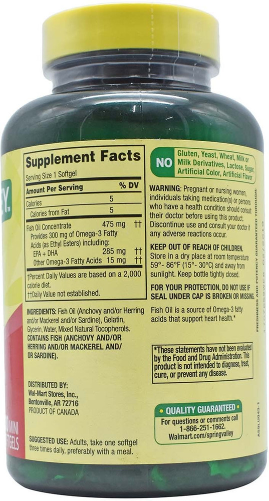 Spring valley fish oil 1000mg store