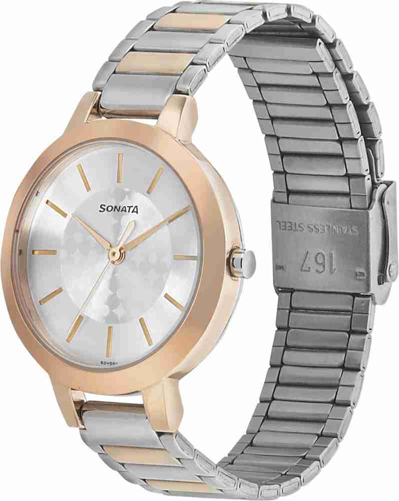SONATA NP8141KM01 Blush Analog Watch For Women