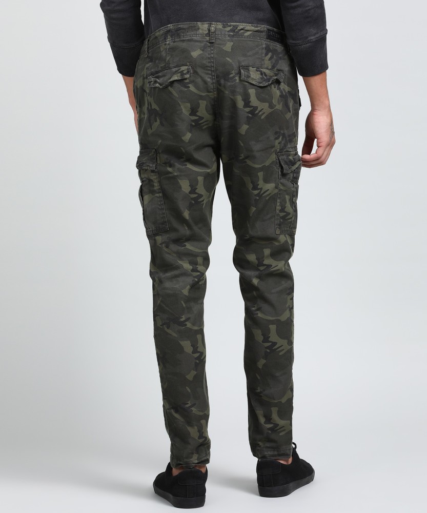 Mens RelaxedFit Cargo Pants Multi Pocket Military Camo Combat Work Pants 