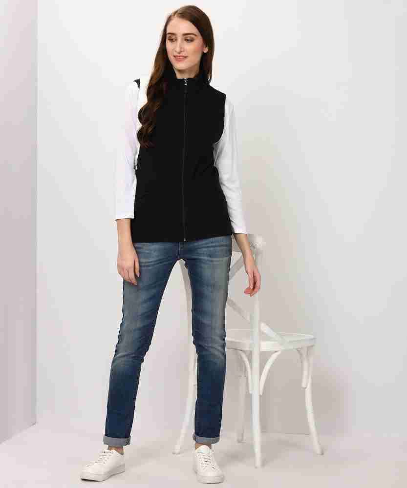 MARKS & SPENCER Sleeveless Solid Women Jacket - Buy MARKS & SPENCER  Sleeveless Solid Women Jacket Online at Best Prices in India