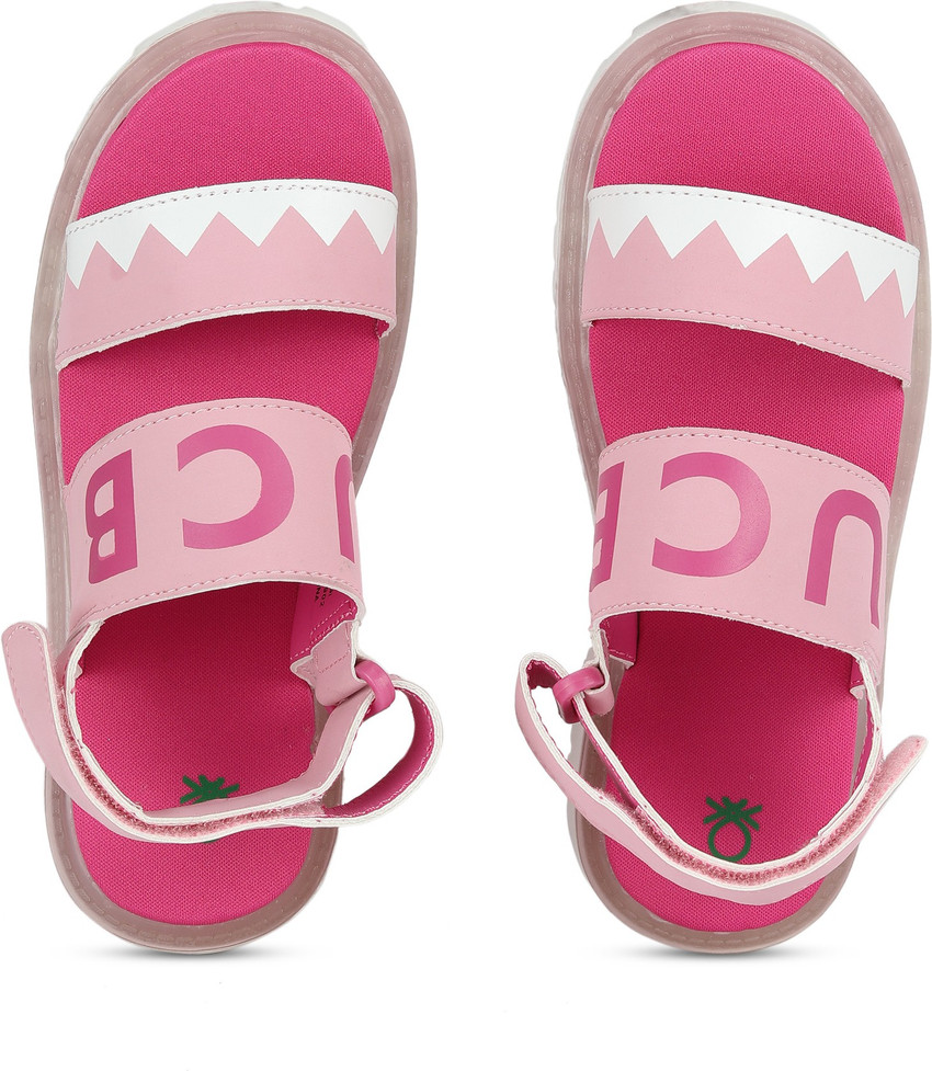 United Colors of Benetton Girls Velcro Sports Sandals