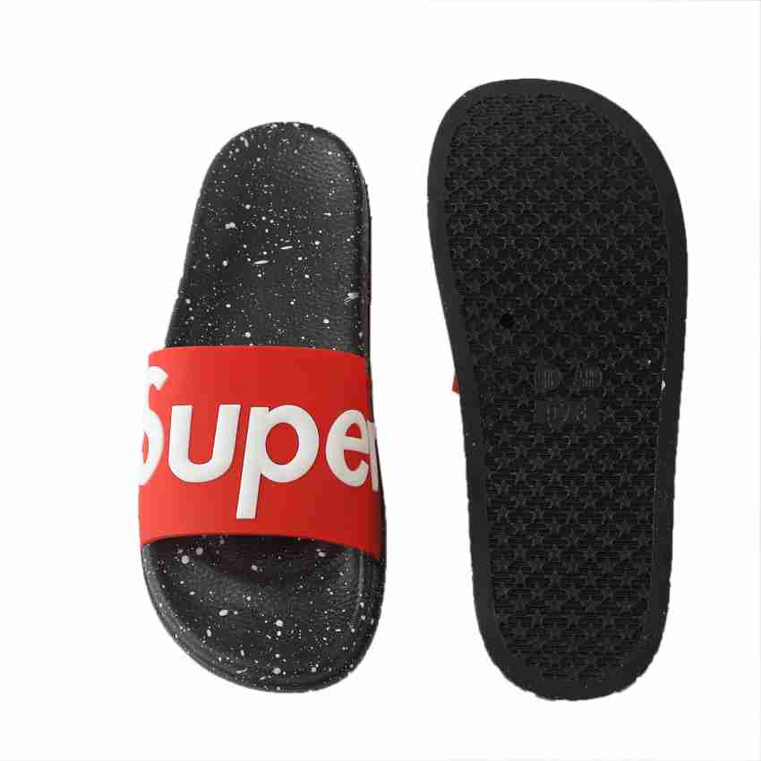 Supreme flip flops discount red