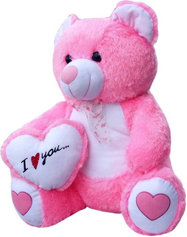 ADS TOYS Beautiful Pink fur with ( I Love You ) Heart Teddy Bear ...