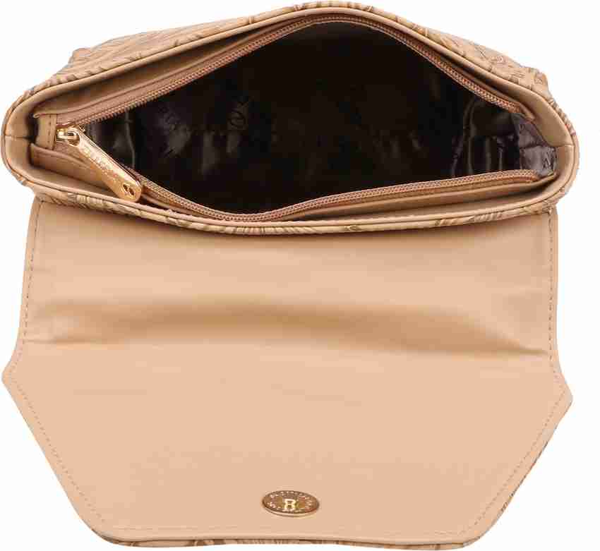 Buy zilleria Women Multicolor Pink Orange Hand held Bag peach