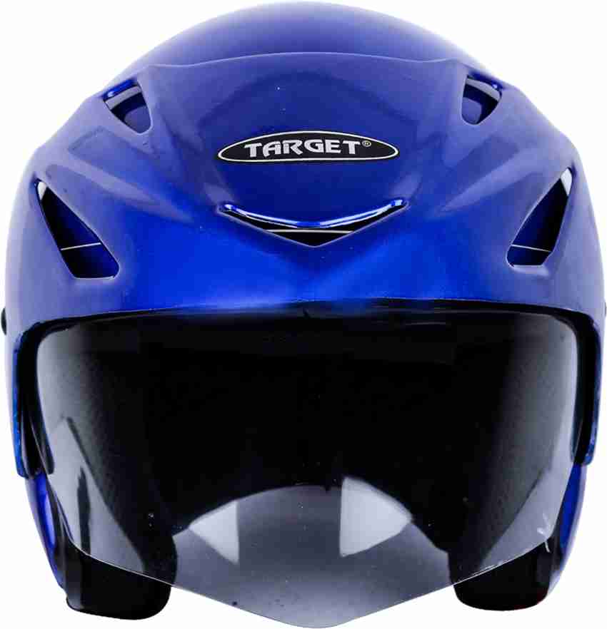 Target Max Open Face Blue with Peak ISI Certified Helmet Motorbike