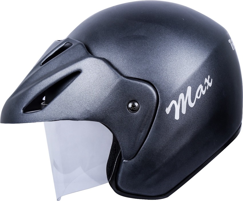 Target Max Open Face Black with Peak ISI Certified Helmet