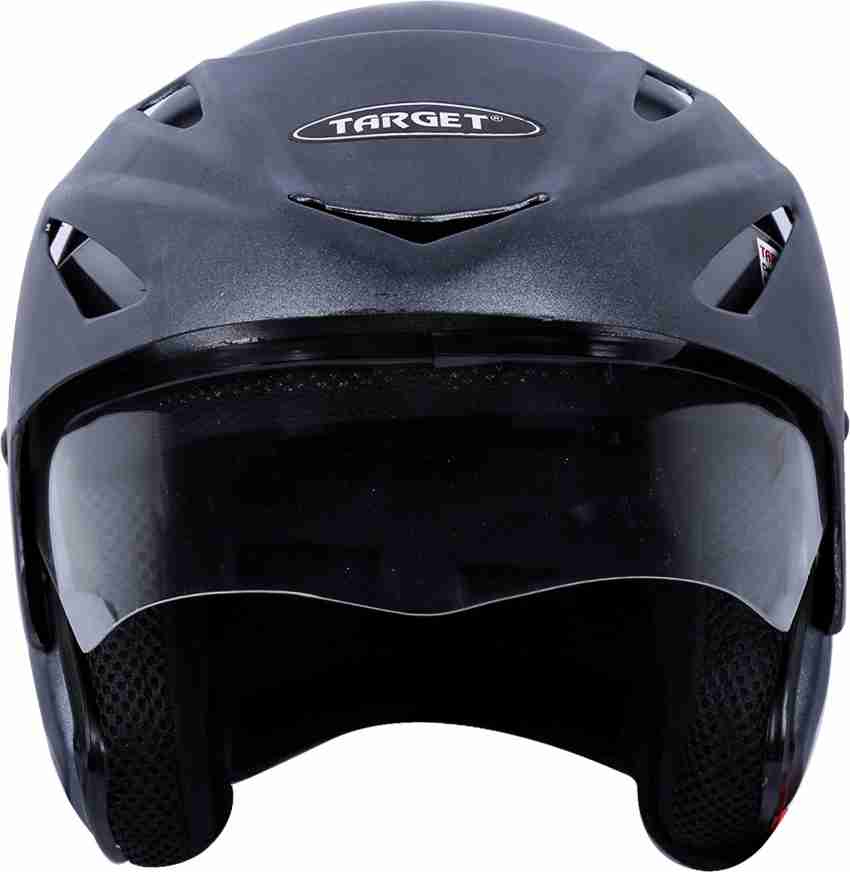 Target Max Open Face Black with Peak ISI Certified Helmet