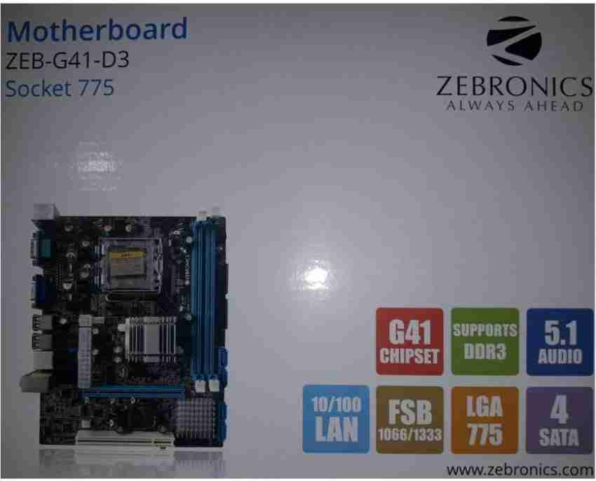 zebronics motherboard zeb g41 d3 socket 775