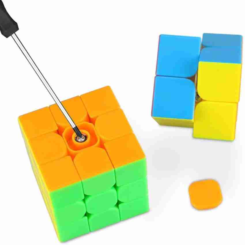 Authfort Speed Cube Bundle 2x2 3x3 Magic Cube Set 2x2 W 3x3