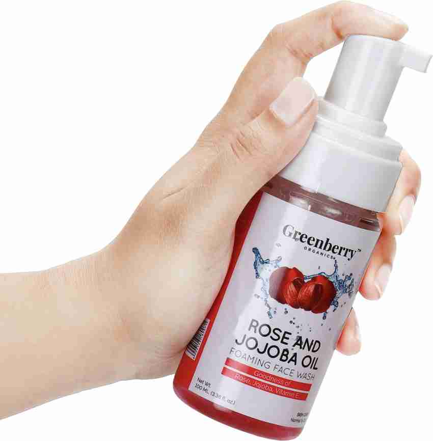 Greenberry Organics Rose Jojoba Oil Foaming Face Wash Price in