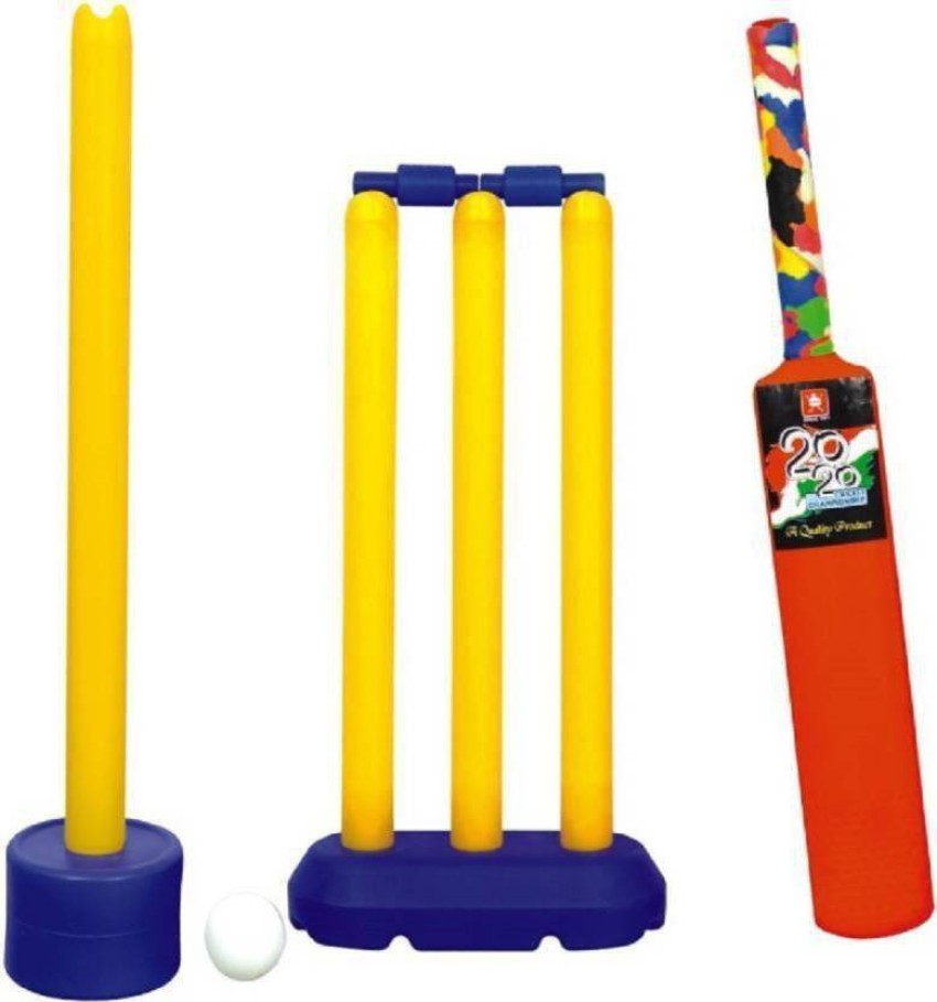 20-20 Cricket kit for Kids Cricket Set of 3-6 Year Boys Bat & Ball set  Playing