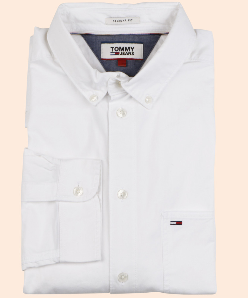 All white tommy hilfiger shirt top