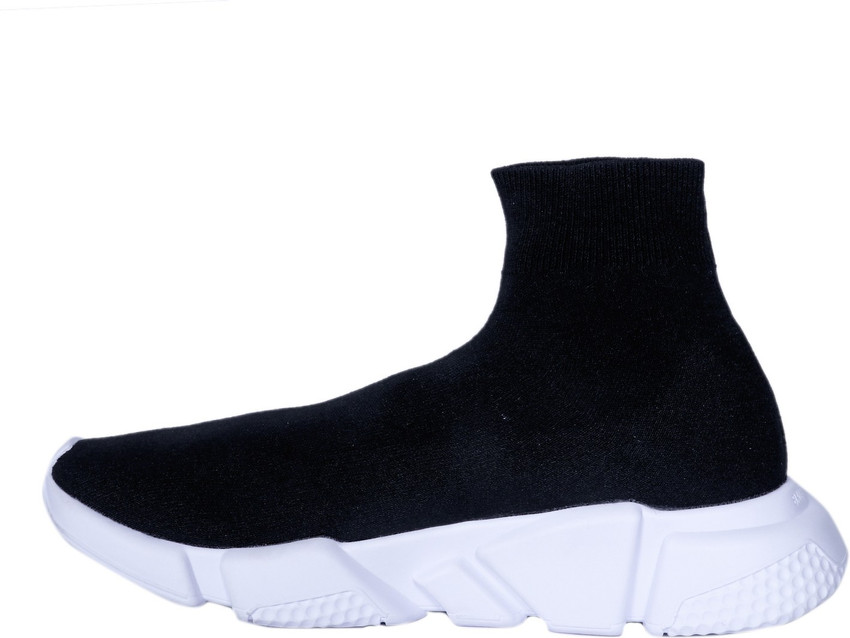 BALENCIAGA Speed Trainer Black White Walking Shoes For Men Buy