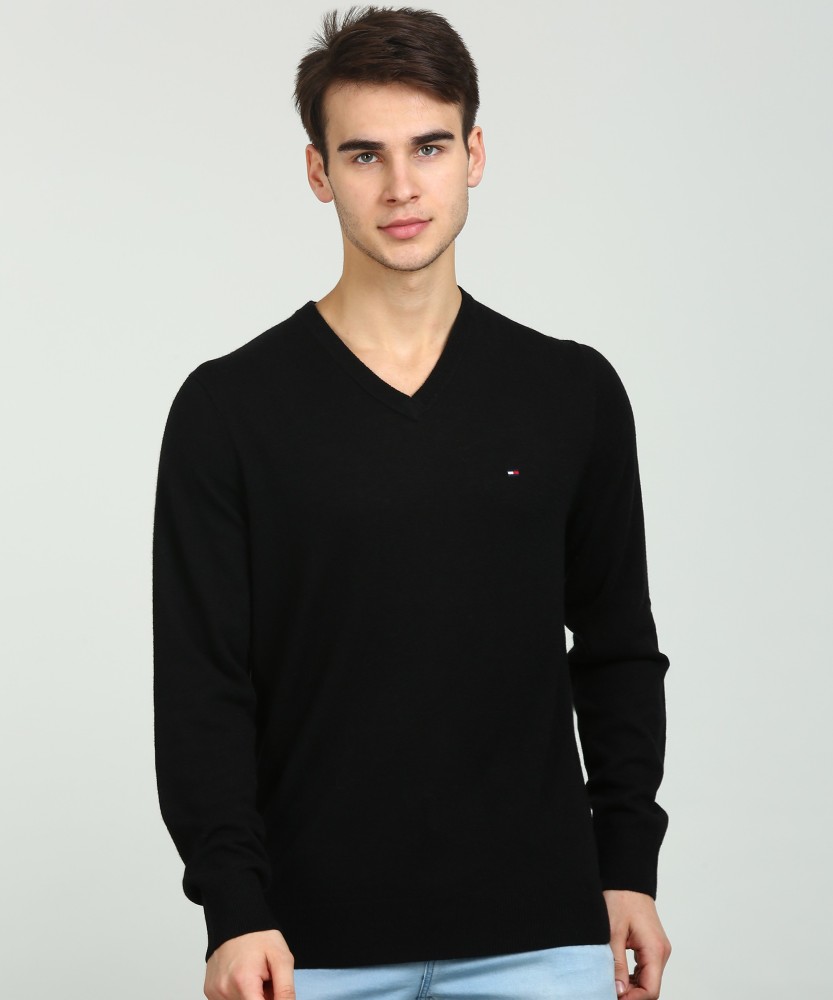 Black tommy online sweater